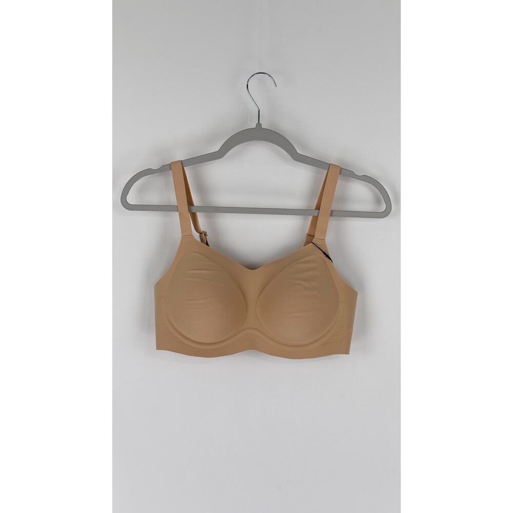 Knix Revolution Full Coverage Bra Warm Sand Womens Size M+ Medium+ New Wireless - Picture 3 of 12